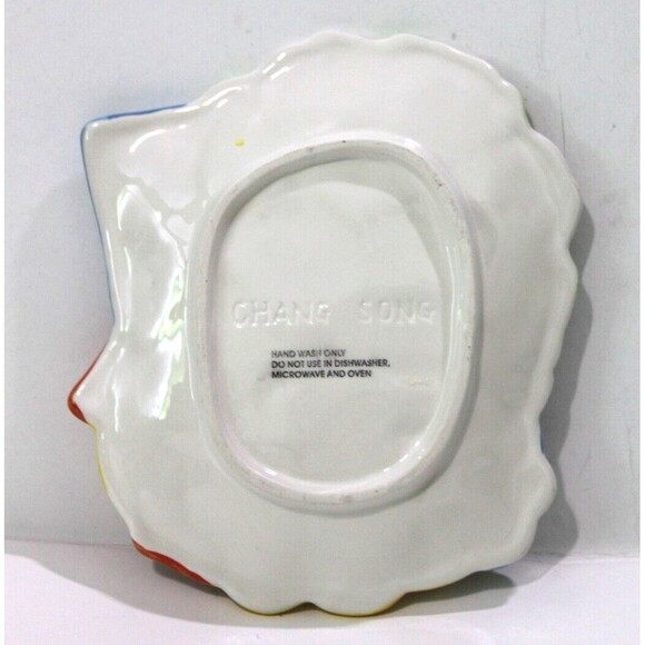 Chang Song Easter Duckling Embossed Decorative Ceramic Candy Plate Dish 8” x 7” - Picture 4 of 6